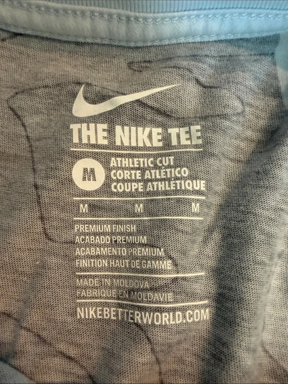 Nike Men's Gray White Black Camo Short Sleeve Shirt